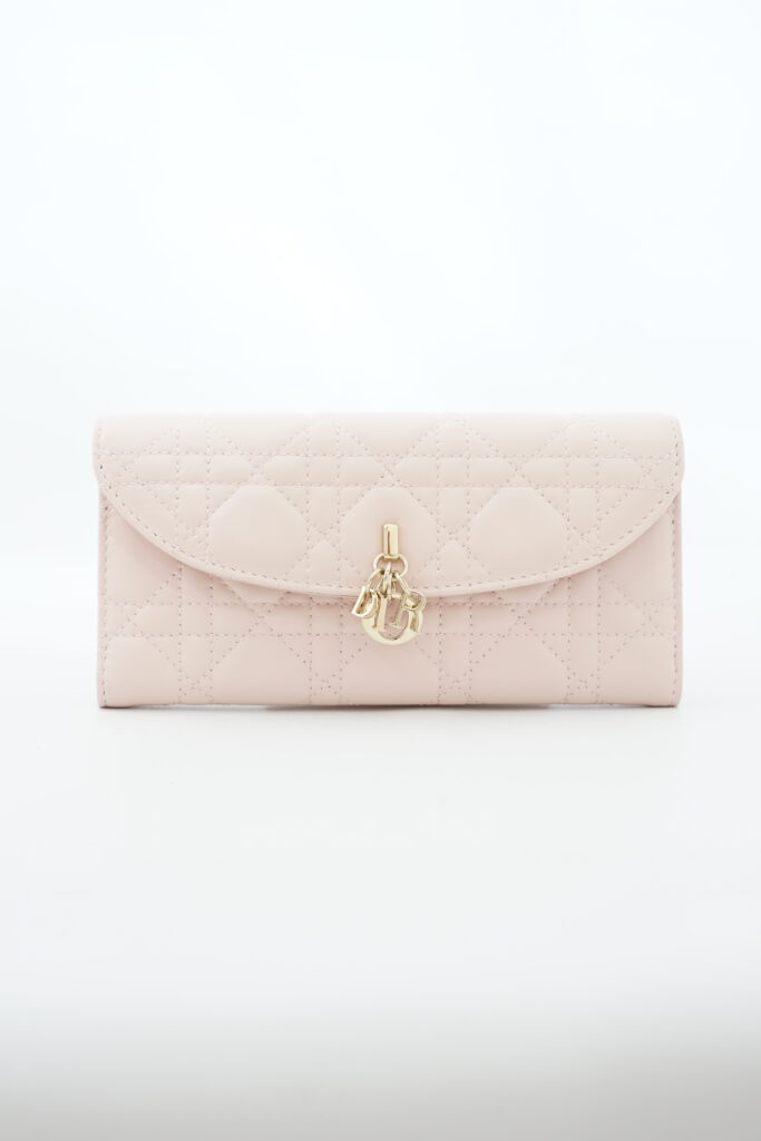 Dior My Dior Violet Wallet Lambskin Rose Poudre GHW