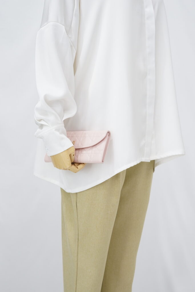 Dior My Dior Violet Wallet Lambskin Rose Poudre GHW