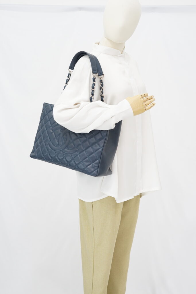 Chanel GST Caviar Navy SHW