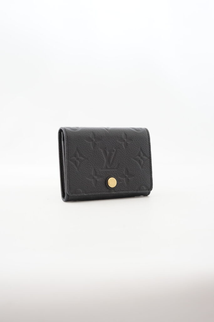 Louis Vuitton Envelope Business Card Monogram Empreinte Noir GHW