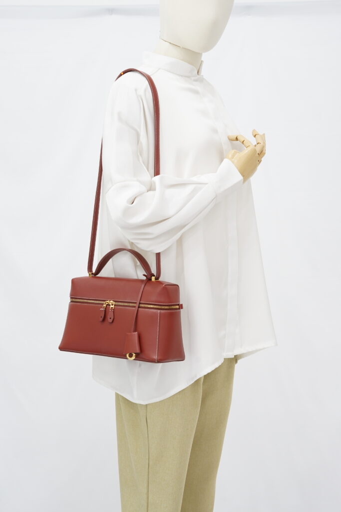 Loro Piana Extra Bag L27 Saddle Leather Deep Kummel/Sun Gold on GHW