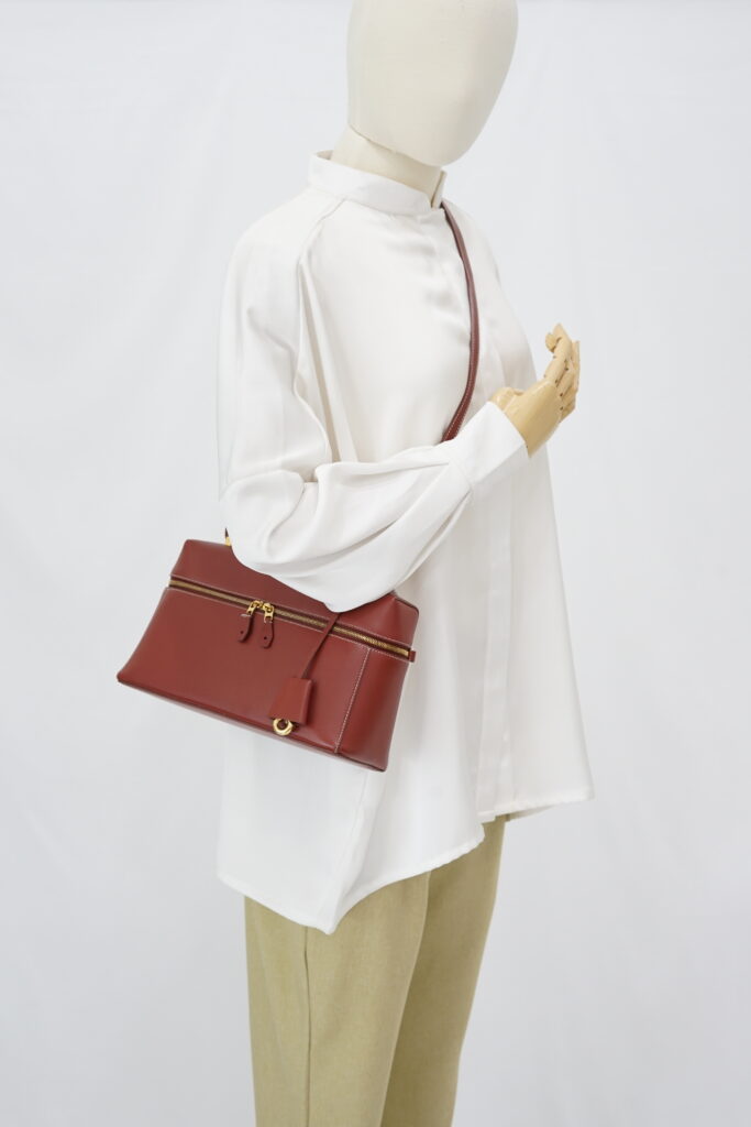 Loro Piana Extra Bag L27 Saddle Leather Deep Kummel/Sun Gold on GHW