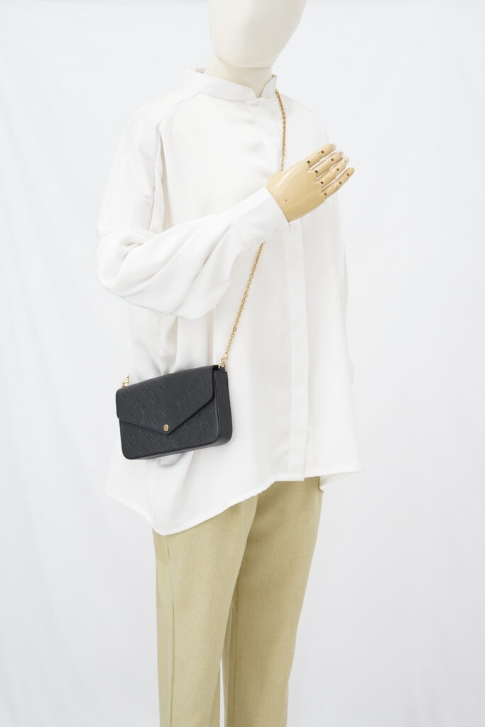 Louis Vuitton Felicie Pochette Monogram Empreinte Black GHW