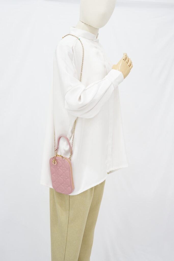 Dior Lady Dior Call’ in Phone Pink GHW