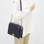Chanel Boy 30 Lambskin Braided Navy GHW