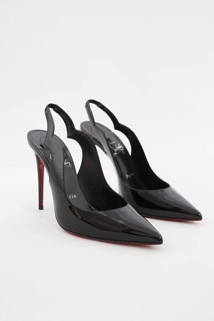 Christian Louboutin Hot Chick Sling 100 Vernis Black