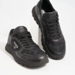 Prada Prax 2.0 Re-Nylon and Leather Sneaker Black