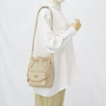 Prada Re Edition 1995 Shoulder Bag Re Nylon Sand GHW