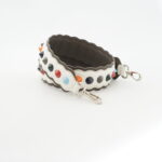 Fendi Studded Strap White Grey Multicolor SHW