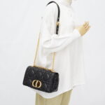 Dior Medium Caro Padded Black GHW