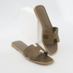 Hermes Oran Sandal Etoupe