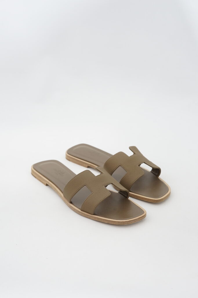 Hermes Oran Sandal Etoupe