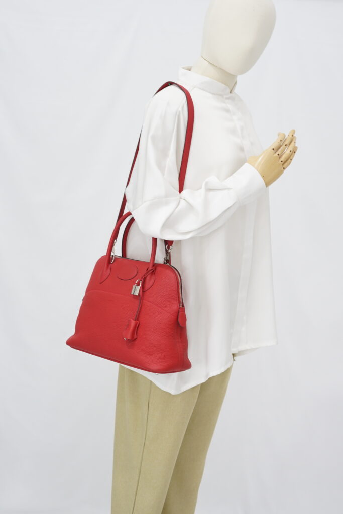 Hermes Bolide 31 Rouge Casaque PHW