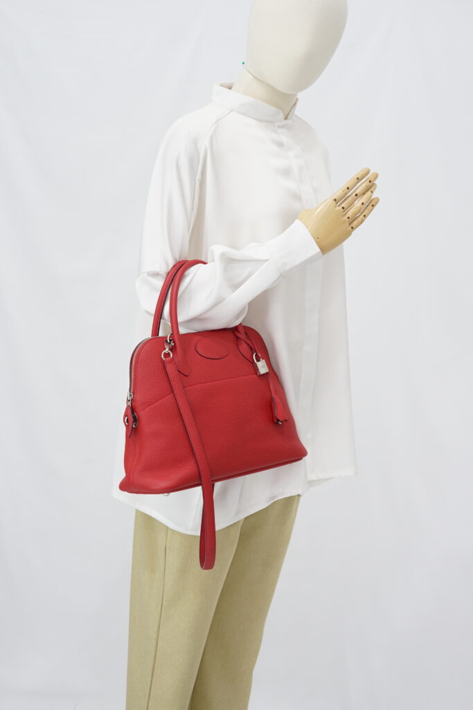Hermes Bolide 31 Rouge Casaque PHW