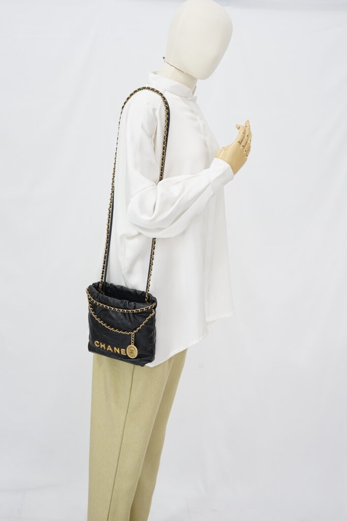 Chanel C22 Mini Lambskin Black GHW