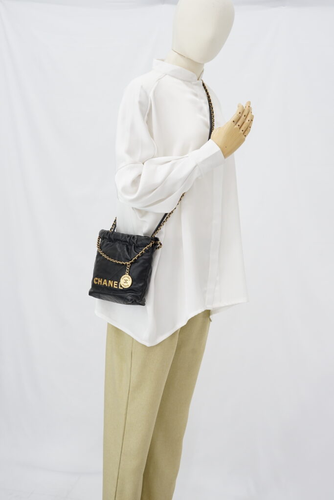 Chanel C22 Mini Lambskin Black GHW