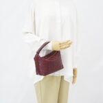 Bottega Veneta Mini Wallace Intrecciato Barolo GHW