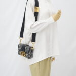 Dior  30 Montaigne Box Canvas Oblique Navy GHW