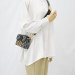 Dior  30 Montaigne Box Canvas Oblique Navy GHW