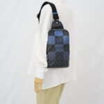 Louis Vuitton Avenue Sling Bag Damier Graphite Blue SHW