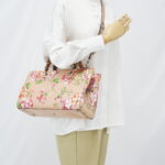 Gucci Blooms bamboo Shopper Tote Nude SHW