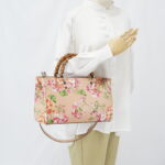 Gucci Blooms bamboo Shopper Tote Nude SHW