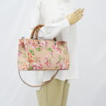 Gucci Blooms bamboo Shopper Tote Nude SHW