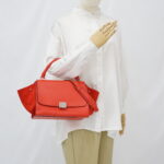 CELINE Trapeze Small Vermillon SHW
