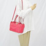 Valentino Rockstud Tote Hot Pink Light GHW