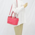 Valentino Rockstud Tote Hot Pink Light GHW