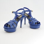 Saint Laurent Tribute Heels Bleu Majorelle Vernis
