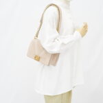 Chanel Boy Medium Chevron Beige GHW