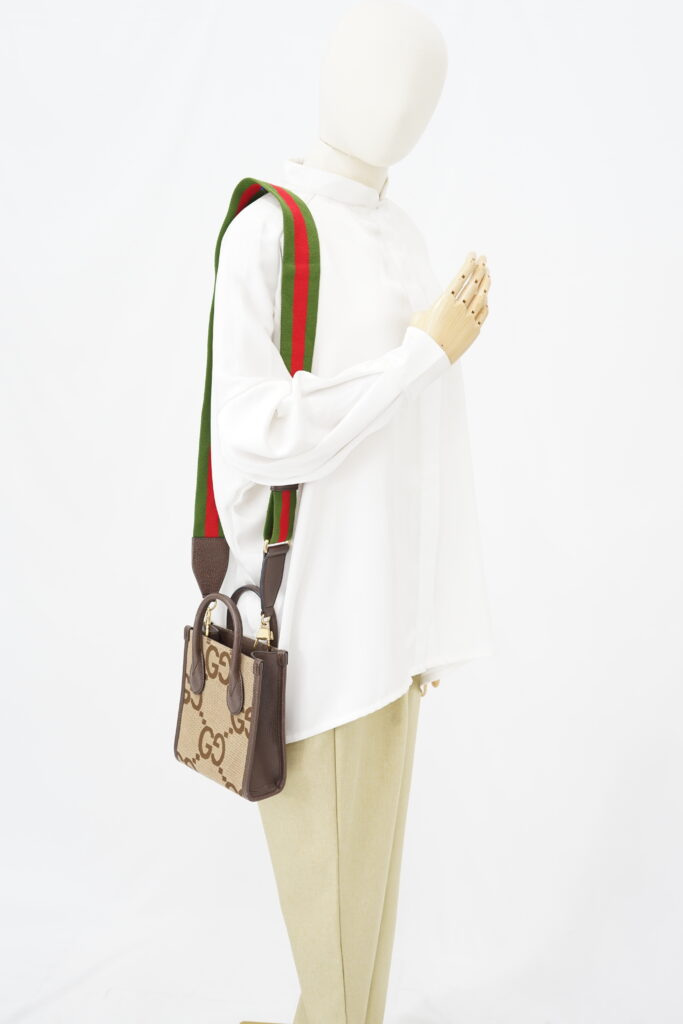 Gucci Mini Vertical Tote Jumbo GG Canvas GHW