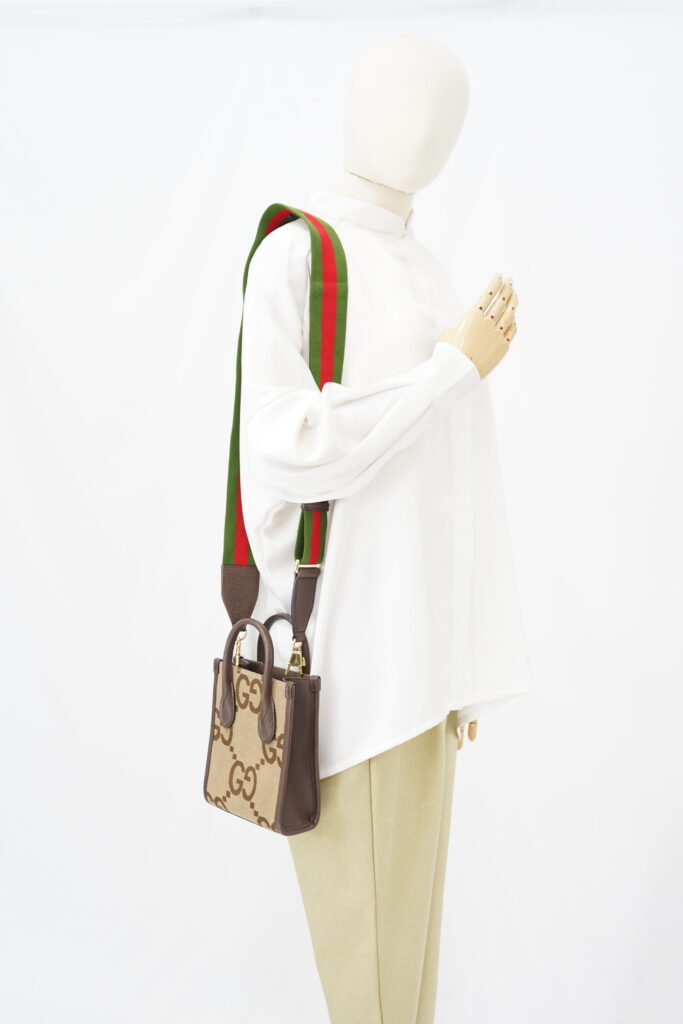 Gucci Mini Vertical Tote Jumbo GG Canvas GHW