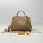 Louis Vuitton Montaigne MM Monogram Empreinte Dune GHW