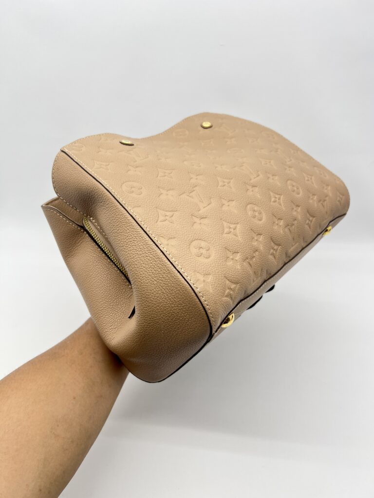 Louis Vuitton Montaigne MM Monogram Empreinte Dune GHW