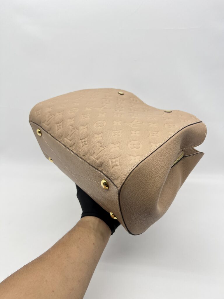 Louis Vuitton Montaigne MM Monogram Empreinte Dune GHW