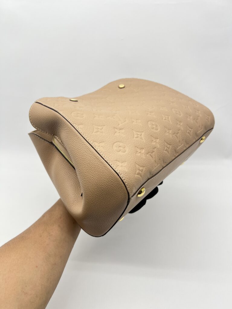 Louis Vuitton Montaigne MM Monogram Empreinte Dune GHW