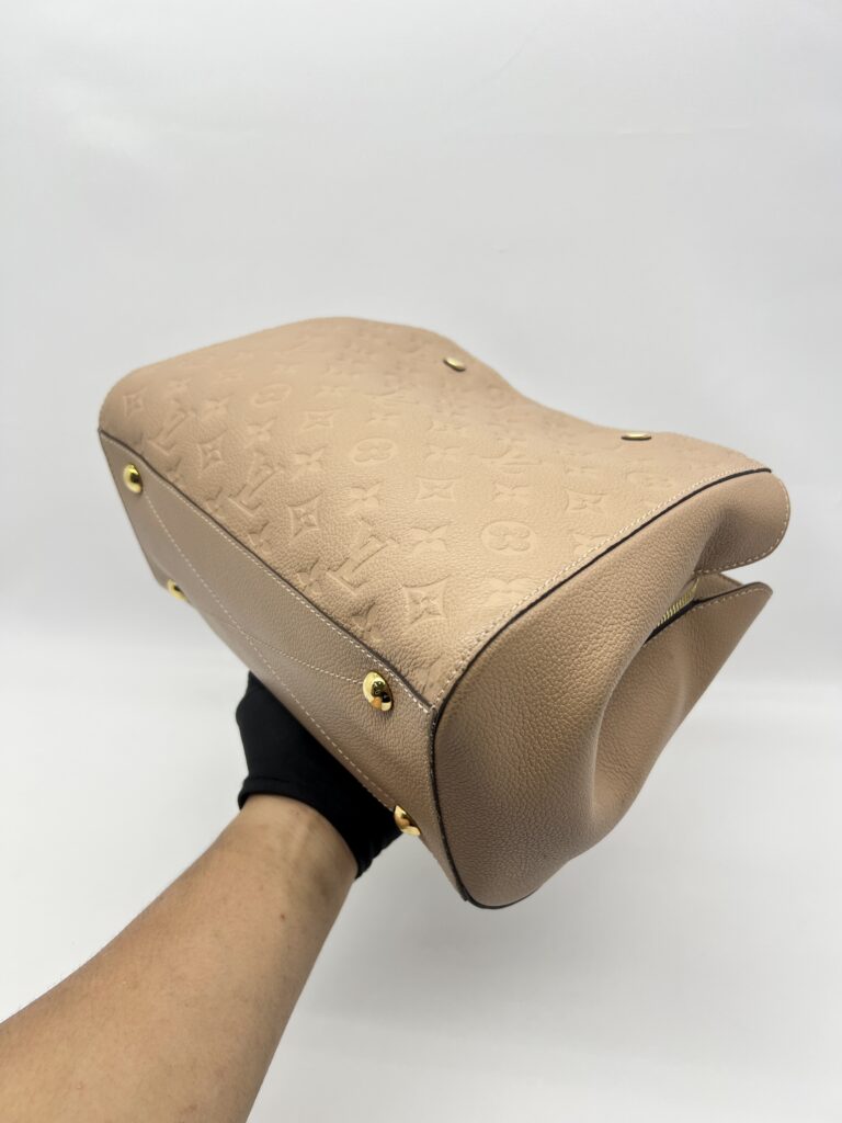 Louis Vuitton Montaigne MM Monogram Empreinte Dune GHW