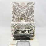 Dior Adjustable Shoulder Strap Embroidered Black GHW