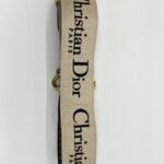 Dior Adjustable Shoulder Strap Embroidered Black GHW
