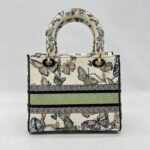Dior Lady Dior Medium Toile De Jouy Mexico White Multicolor GHW