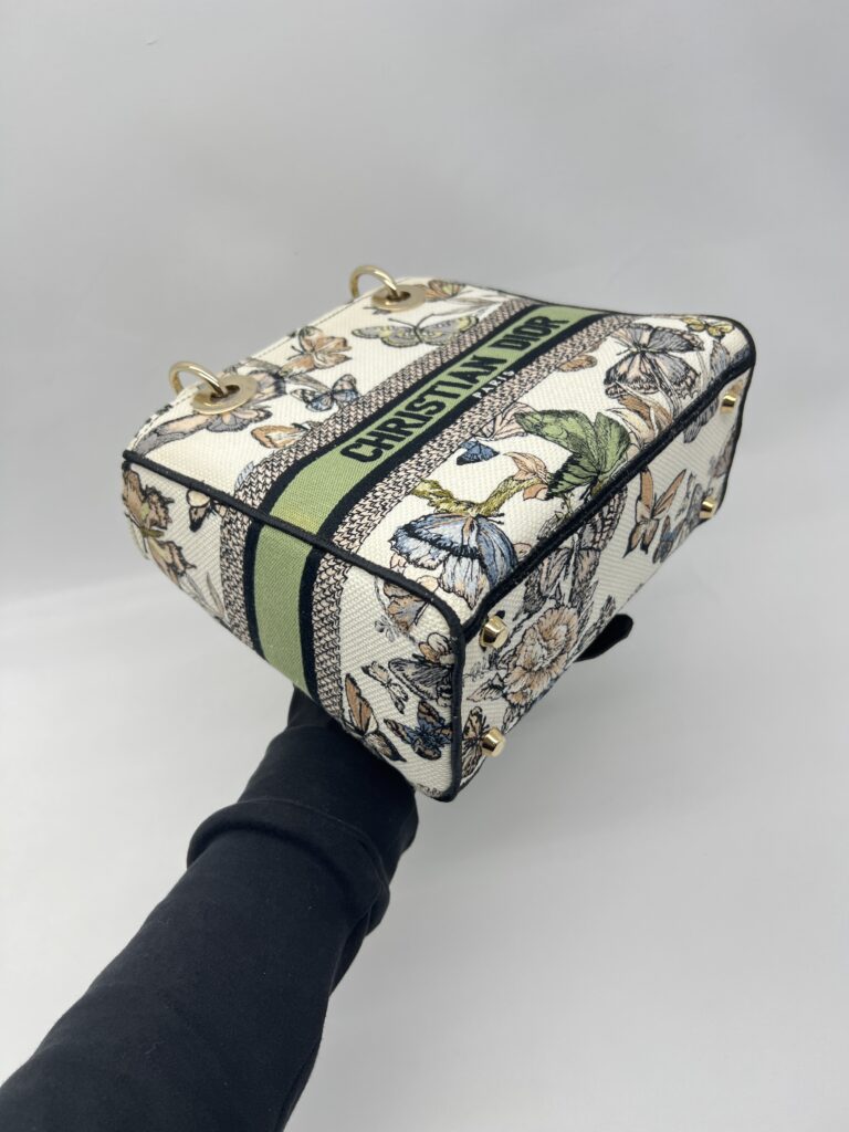 Dior Lady Dior Medium Toile De Jouy Mexico White Multicolor GHW