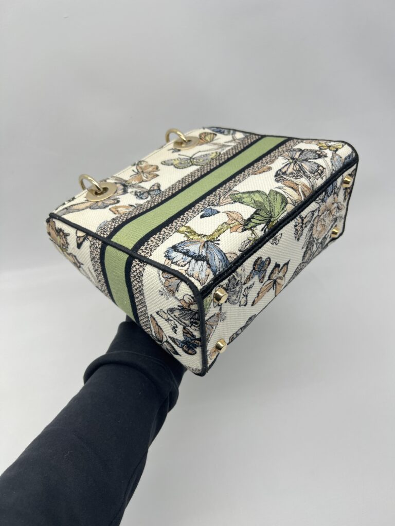Dior Lady Dior Medium Toile De Jouy Mexico White Multicolor GHW