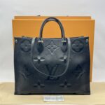 Louis Vuitton on the go GM Giant Monogram Empreinte Black GHW
