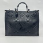 Louis Vuitton on the go GM Giant Monogram Empreinte Black GHW