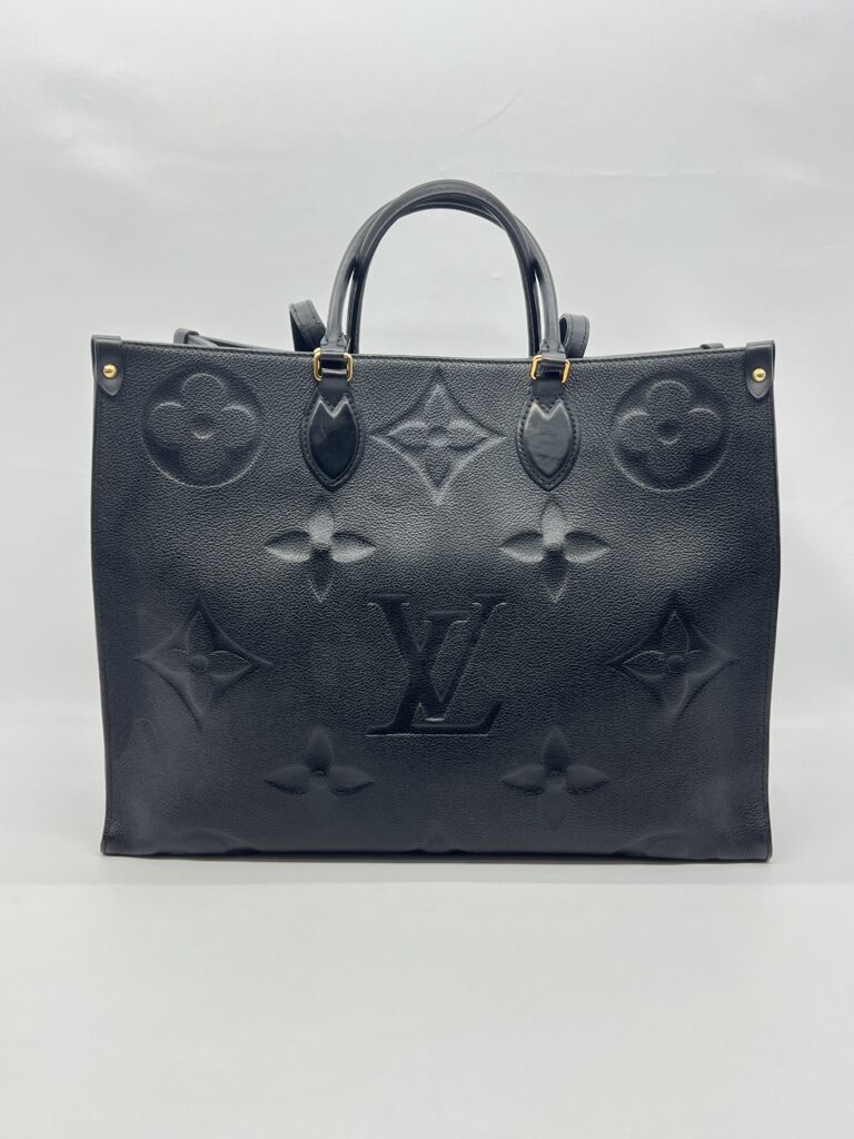 Louis Vuitton on the go GM Giant Monogram Empreinte Black GHW