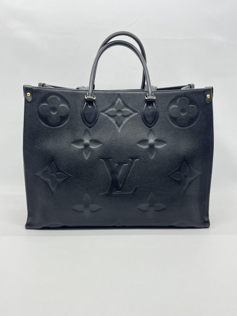 Louis Vuitton on the go GM Giant Monogram Empreinte Black GHW