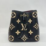 Louis Vuitton Noe Neo MM Monogram Empreinte Noir Beige GHW