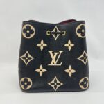 Louis Vuitton Noe Neo MM Monogram Empreinte Noir Beige GHW